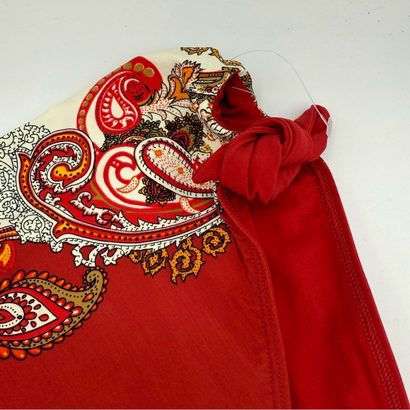 Skinny Dippers Asbury Flash High Leg Cheeky Booty Swim Bottom‎  Red Large NWOT - Picture 5 of 7